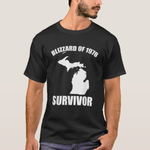 Camiseta Superviviente de la ventisca de 1978 Divertida Mic
