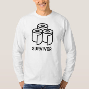 Camiseta Superviviente de papel higiénico