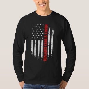Camiseta Superviviente de piedras de riñón, recuperación de