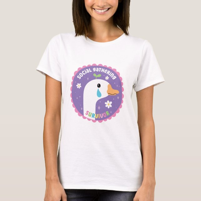 Camiseta Superviviente de reunión social (Anverso)