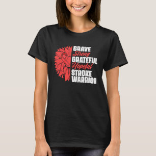Camiseta Superviviente de Stroke Warrior Stroke Cinta Roja 