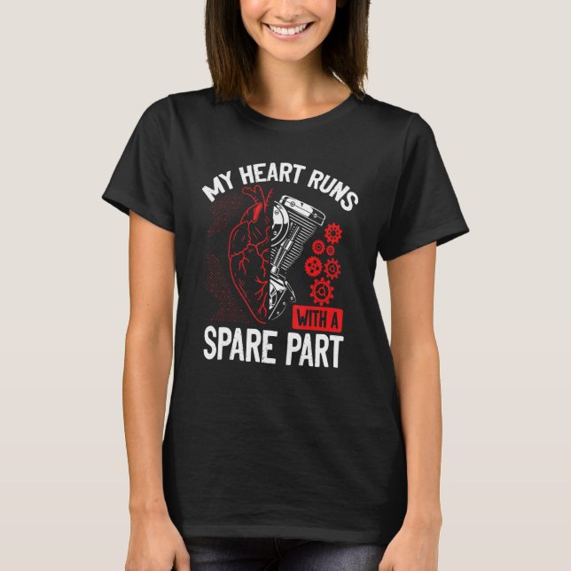 Camiseta Superviviente de trasplante de corazón de derivaci (Anverso)