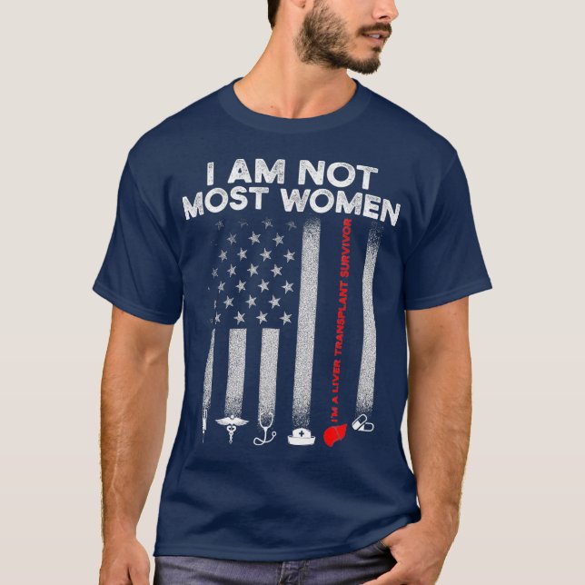 Camiseta Superviviente de trasplante hepático La mayoría de (Anverso)