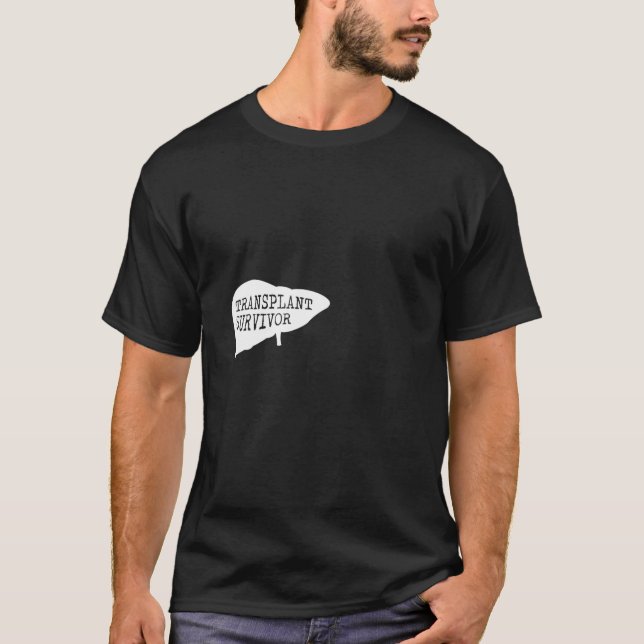 Camiseta Superviviente de trasplante Hígado Salvando vidas  (Anverso)