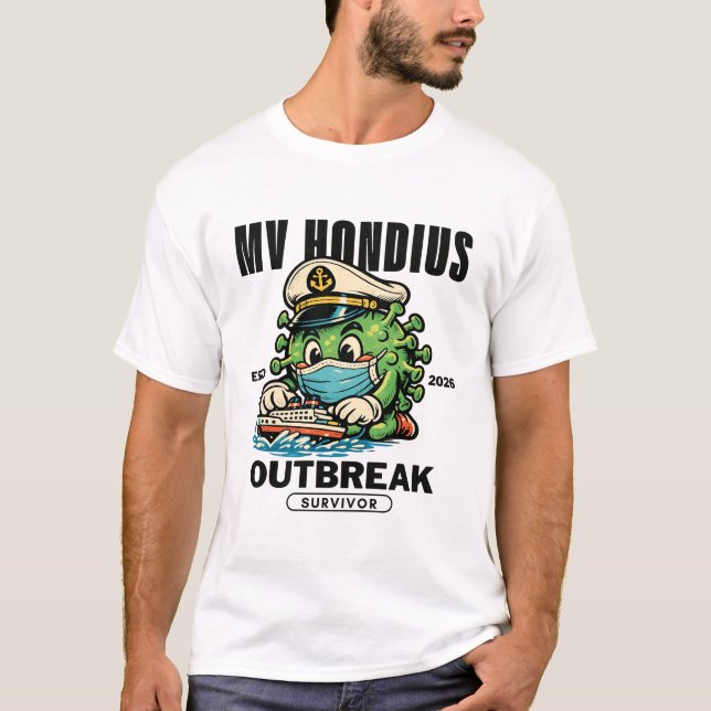Camiseta Superviviente del brote de MV Hondius (Anverso)