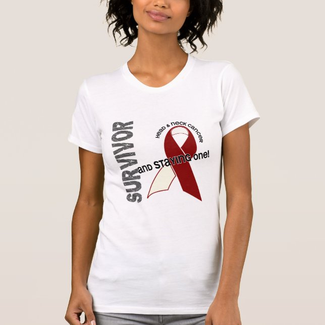 Camiseta Superviviente del cáncer de cabeza y cuello (Anverso)