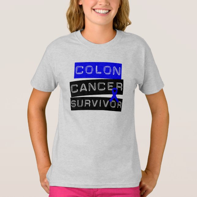 Camiseta Superviviente del cáncer de colon (Anverso)