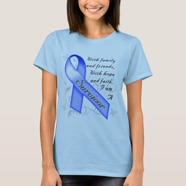 Camiseta Superviviente del cáncer de colon (Anverso)