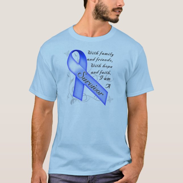 Camiseta Superviviente del cáncer de colon (Anverso)