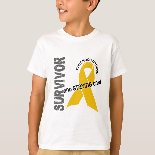 Camiseta Superviviente del cáncer de la niñez (Anverso)