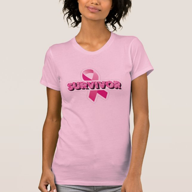 Camiseta Superviviente del cáncer de mama (Anverso)
