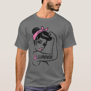 Camiseta Superviviente del cáncer de mama Rosie Riveter Awa