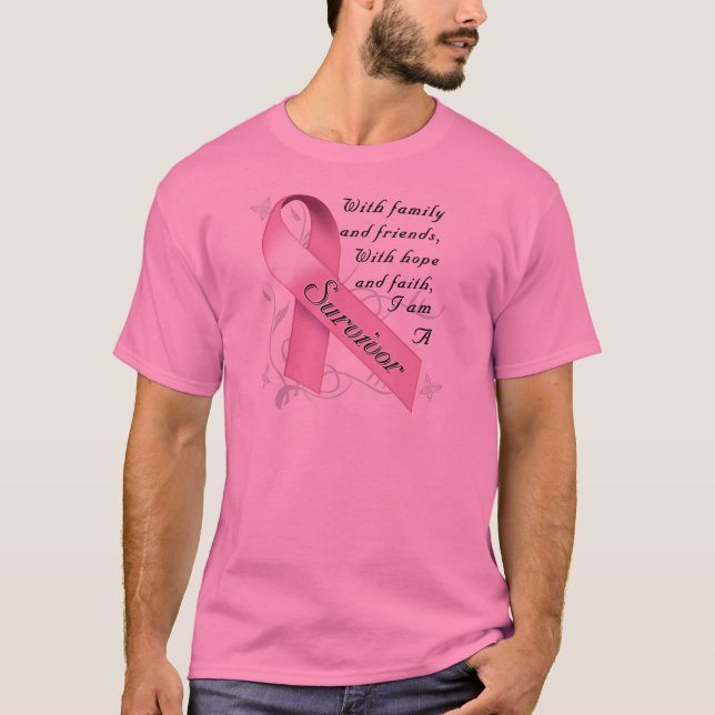 Camiseta Superviviente del cáncer de pecho (Anverso)