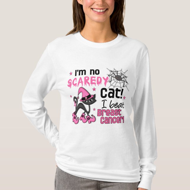 Camiseta Superviviente del cáncer de pecho de Halloween 2 (Anverso)