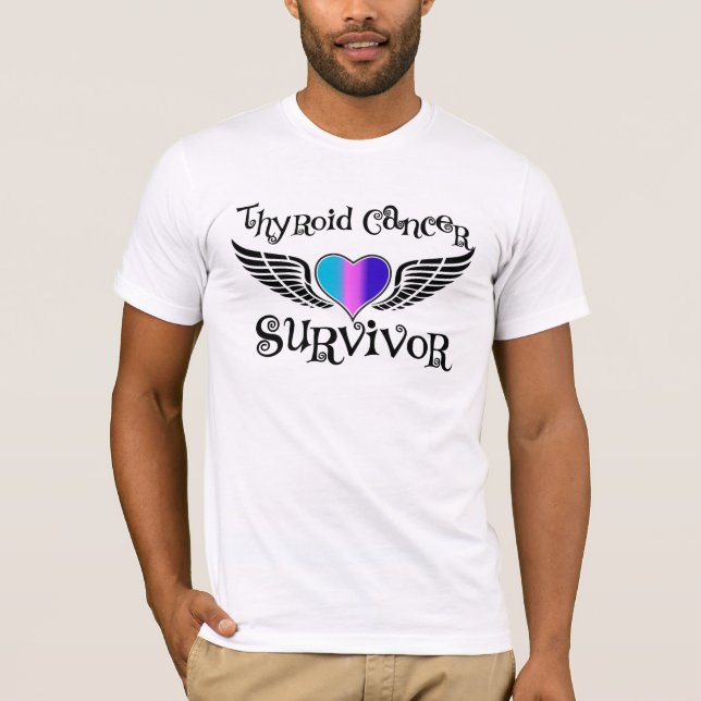 Camiseta Superviviente del cáncer de tiroides (Anverso)