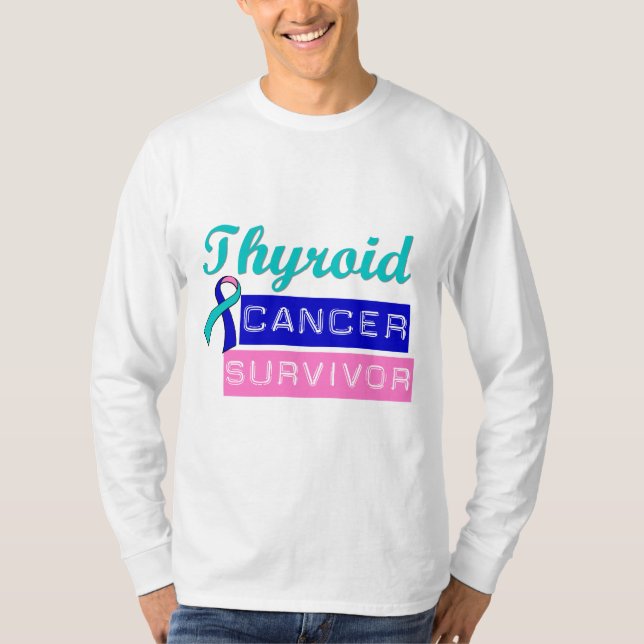 Camiseta Superviviente del cáncer de tiroides (Anverso)
