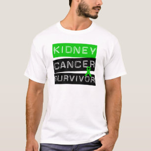 Camiseta Superviviente del cáncer del riñón (cinta verde