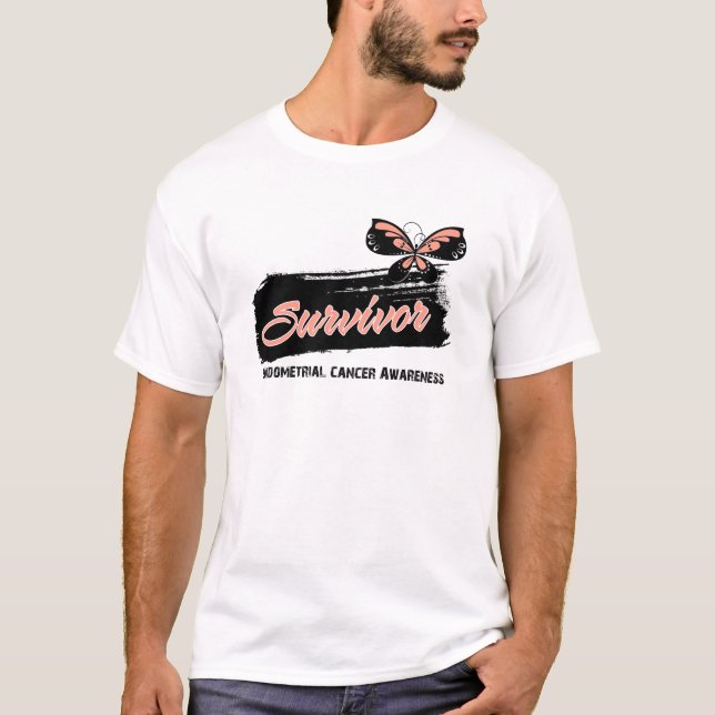 Camiseta Superviviente del cáncer endometrial de la (Anverso)
