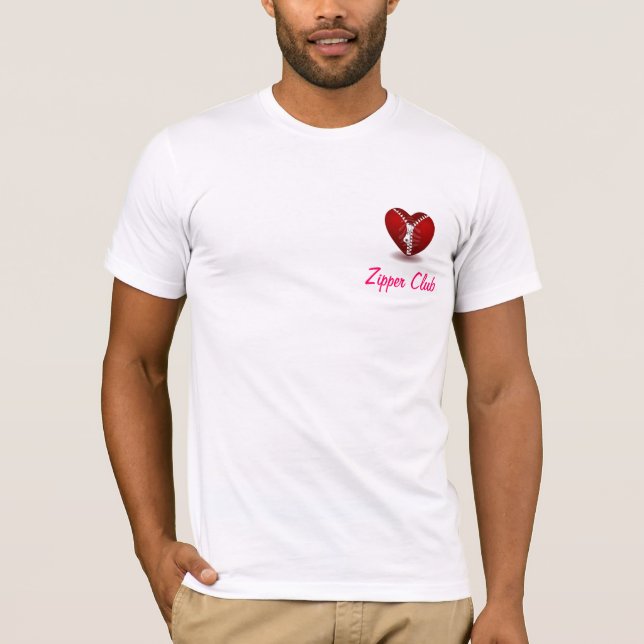 Camiseta "Superviviente del club de la cremallera" por (Anverso)