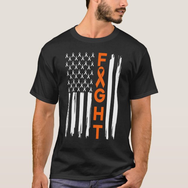 Camiseta Superviviente del Fight Lungs Mes De Conciencia De (Anverso)