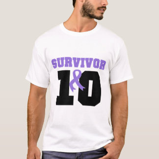 Camiseta Superviviente del linfoma de Hodgkins 10 años
