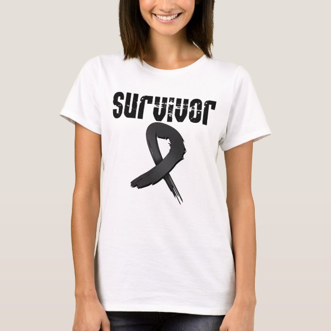 Camiseta SUPERVIVIENTE del melanoma (Anverso)