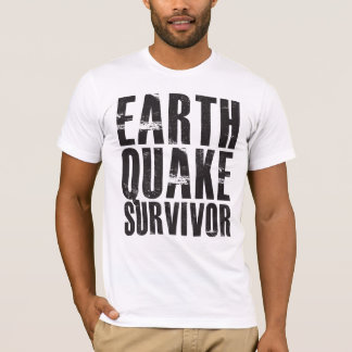 Camiseta Superviviente del terremoto - negro
