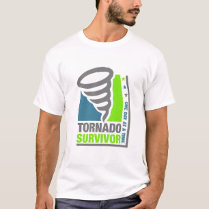 Camiseta Superviviente del tornado - tardándole un día a la