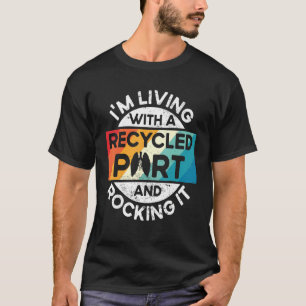 Camiseta Superviviente Del Trasplante De Pulmón Retro Vivo