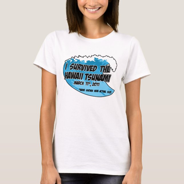 Camiseta Superviviente del tsunami (Anverso)