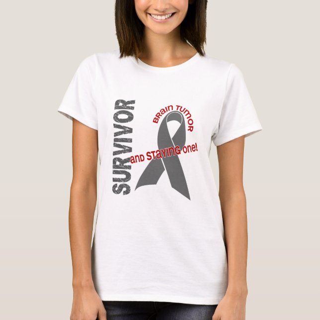 Camiseta Superviviente del tumor cerebral (Anverso)