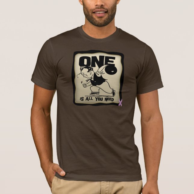 Camiseta Superviviente divertido del cáncer testicular (Anverso)