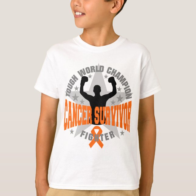 Camiseta Superviviente duro del campeón del mundo de la (Anverso)