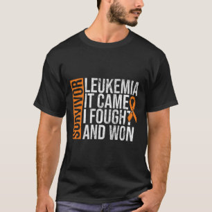 Camiseta Superviviente Leucemia Luchada Ganó Leucemia Aware