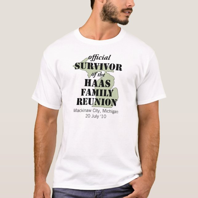 Camiseta Superviviente oficial de la Reunión Familiar - Mic (Anverso)