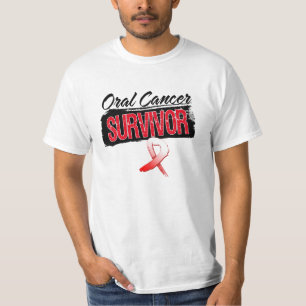 Camiseta Superviviente oral fresco del cáncer