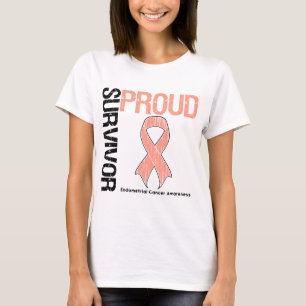 Camiseta Superviviente orgulloso - cáncer endometrial