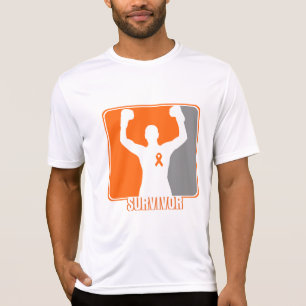 Camiseta Superviviente que gana del cáncer de la leucemia