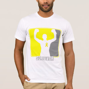 Camiseta Superviviente que gana del cáncer testicular