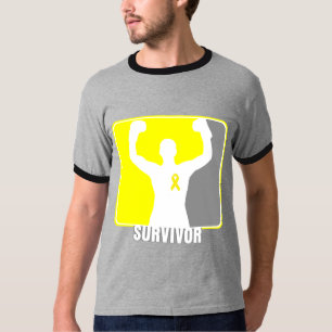 Camiseta Superviviente que gana del cáncer testicular