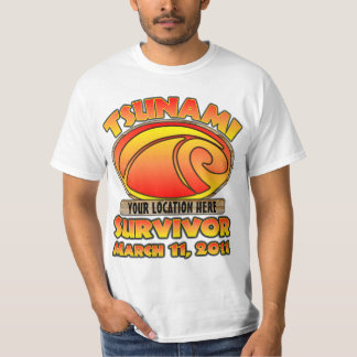 Camiseta Superviviente - tsunami - personalizar