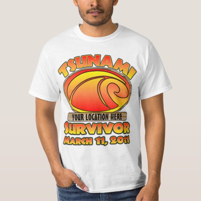 Camiseta Superviviente - tsunami - personalizar (Anverso)
