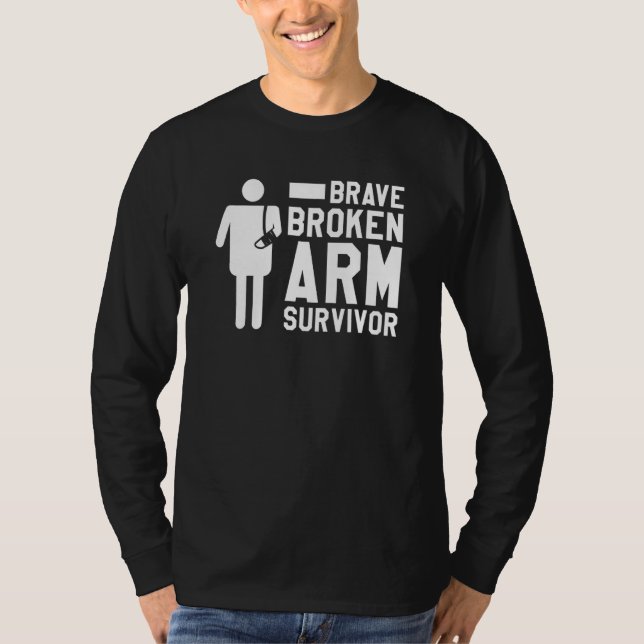 Camiseta Superviviente Valiente de Brazo Roto Recuperación  (Anverso)