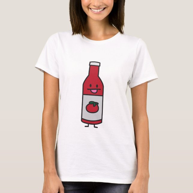 Camiseta Suposición del condimento de la tabla de la salsa (Anverso)
