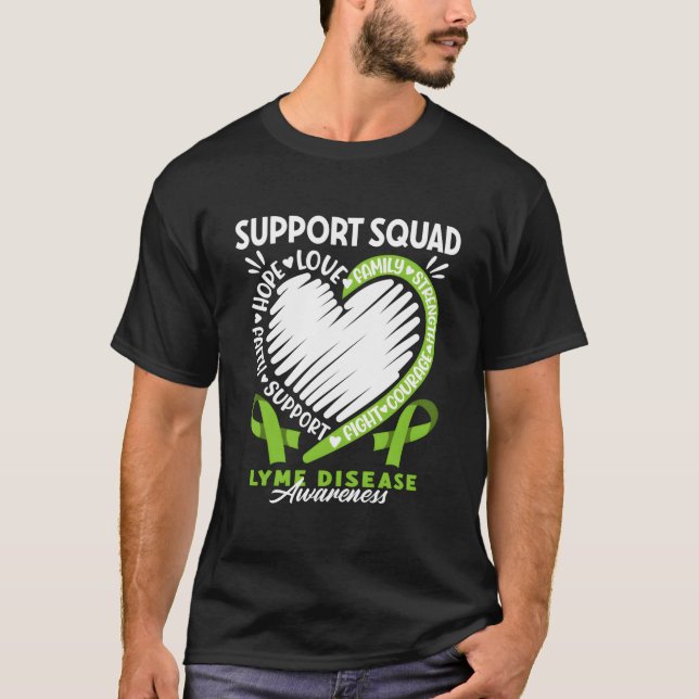 Camiseta Support Awareness Squad I Lyme Borreliosis Disease (Anverso)
