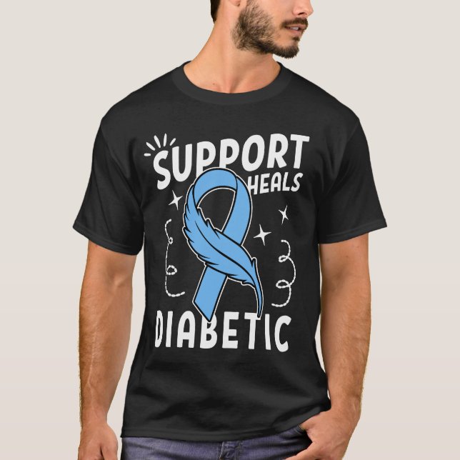 Camiseta Support Heals Diabetic (Anverso)