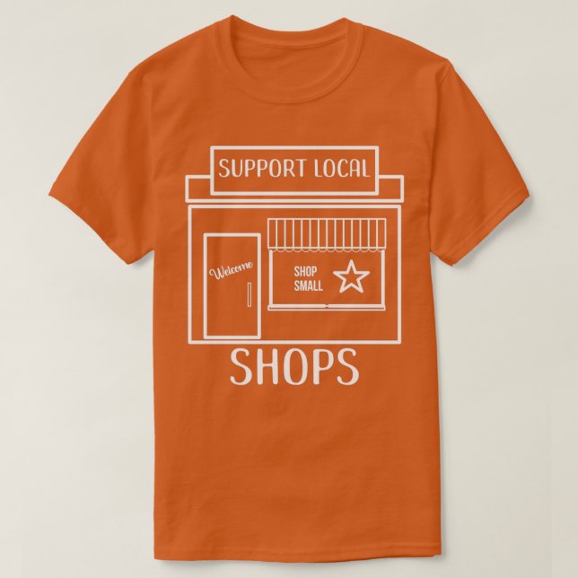 Camiseta Support Local Shops Small Business Saturday Brick  (Diseño del anverso)