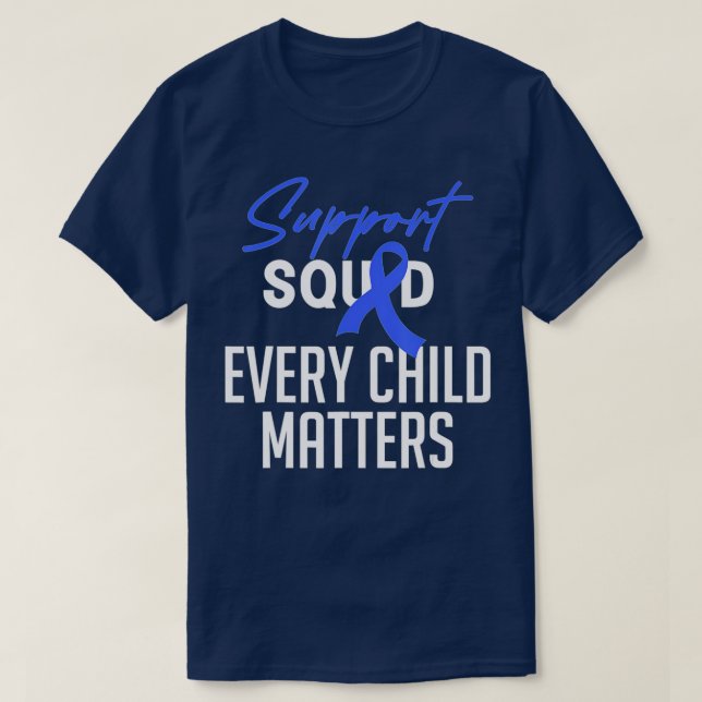 Camiseta Support Squad Child Abuse Prevention Month Awarene (Diseño del anverso)