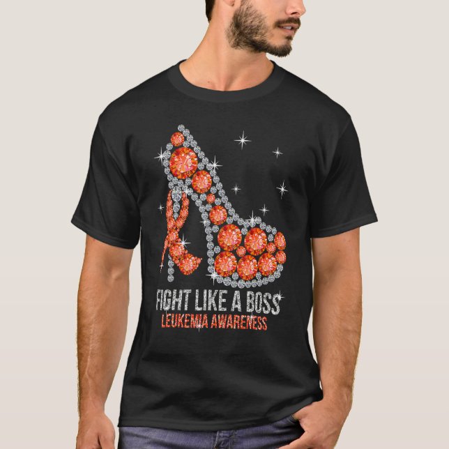 Camiseta Support Squad Fight Like A Boss Leukemia Awareness (Anverso)