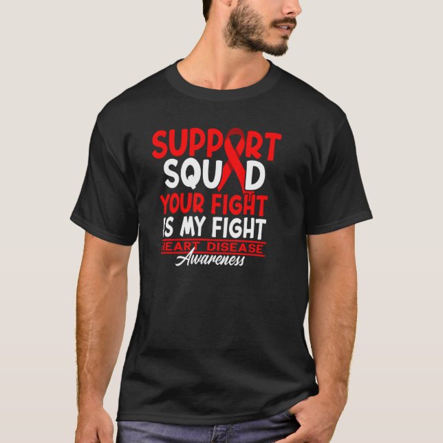 Camiseta Support Squad I Coronary Bypass Surgery Open Heart (Anverso)